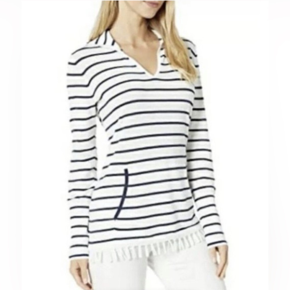 LILLY PULITZER Maritime Stripe Crestwood Resort Sweater- XS